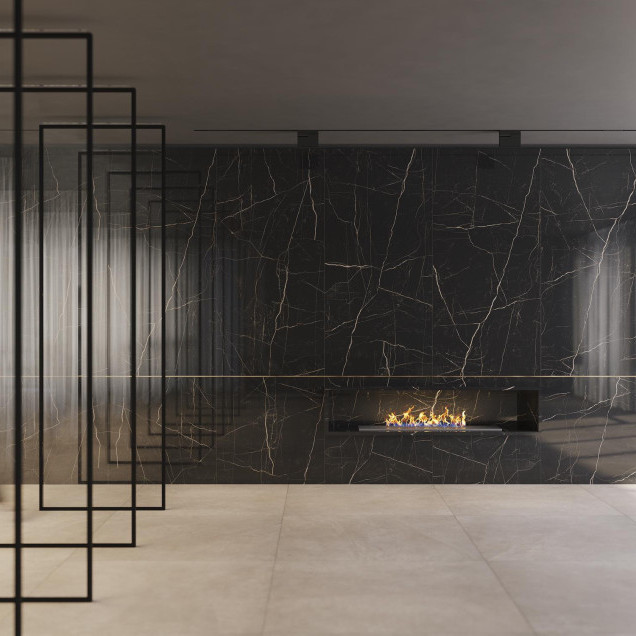 Плитка Nero Venato 60х120 фото