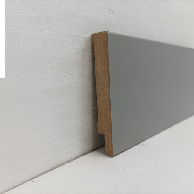 Плинтус напольный МДФ 1280 SOFT TOUCH GRI (KOD 3401) фото