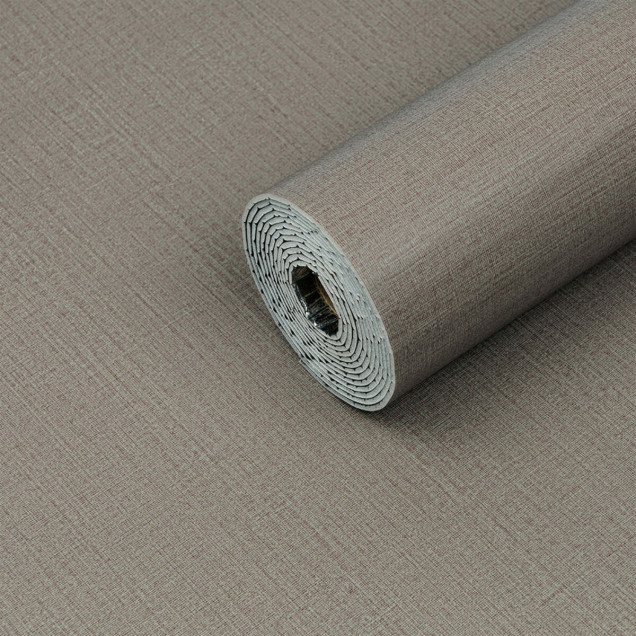 Самоклеюча вініловая плитка в рулоні світло-коричневий льон 0,6*3m*2мм Мат SW-00002044 фото
