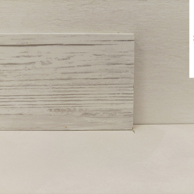 Плинтус напольный МДФ 1280 ANTIK BEYAZ (KOD 4103) фото