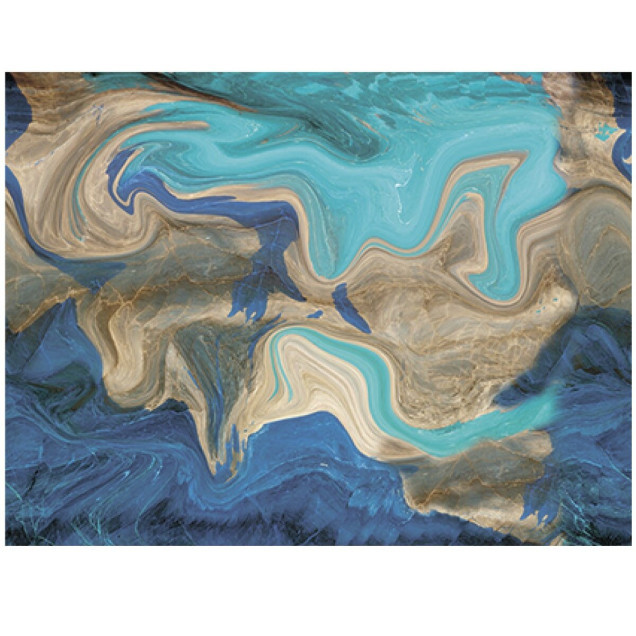 Самоклеюча вінілова плитка набір (6 рулонів) блакитний 3600х2800х2мм SW-00001449 фото