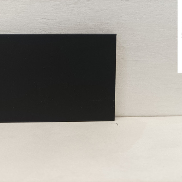 Плінтус підлоговий МДФ 1280 SOFT TOUCH SIYAH (KOD 3402) фото