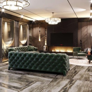 Плитка Rivera Onyx coffee 60х120 фото