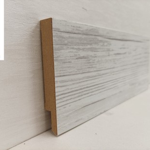 Плінтус підлоговий МДФ 1280 ANTIK BEYAZ (KOD 4103) фото