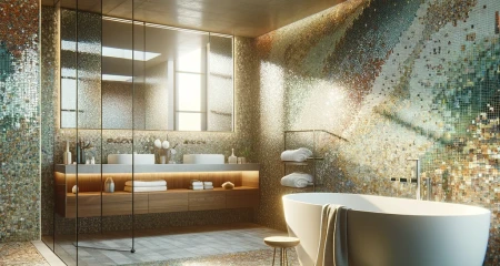 Как выбрать стеклянную мозаику. Где использовать? 