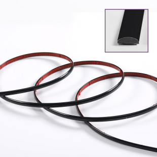 D-образний молдінг 3m*8mm*4mm ЧОРНИЙ (D) SW-00001553 фото